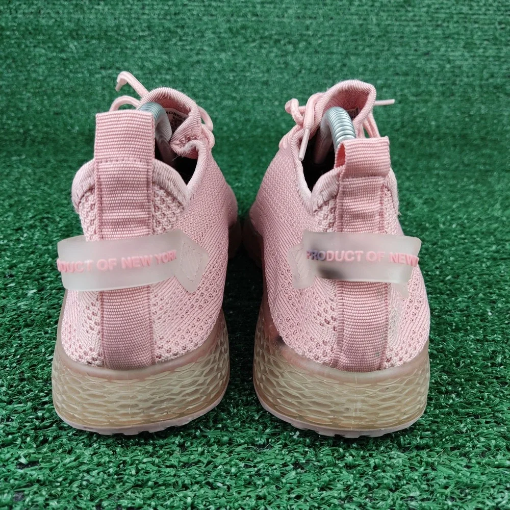 Product of New York Sneakers Womens 8 Pink Sonic Knit‎ Athletic Casual Shoes